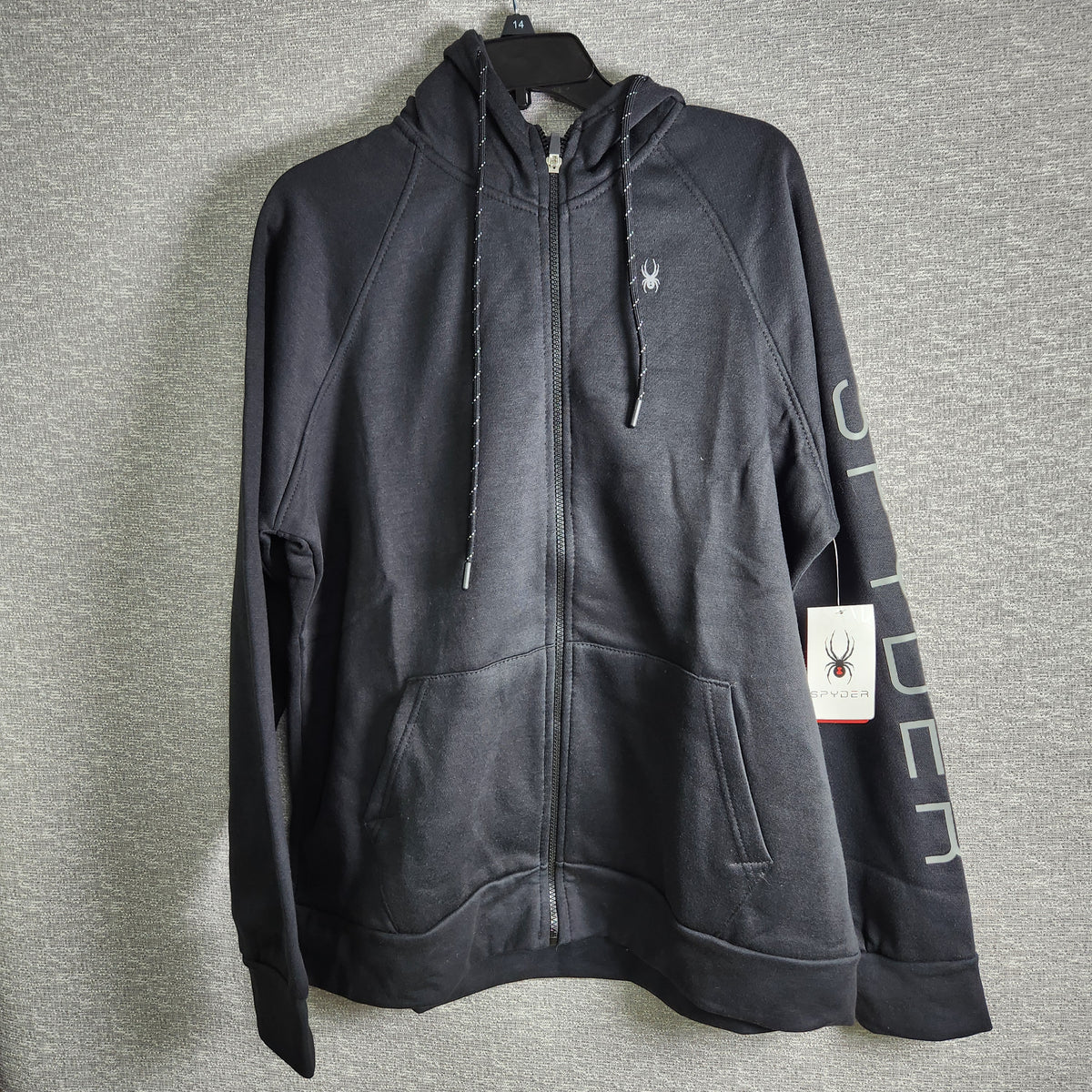 Spyder Women's Full Zip Fleece Hoodie Black Size 2x NWT