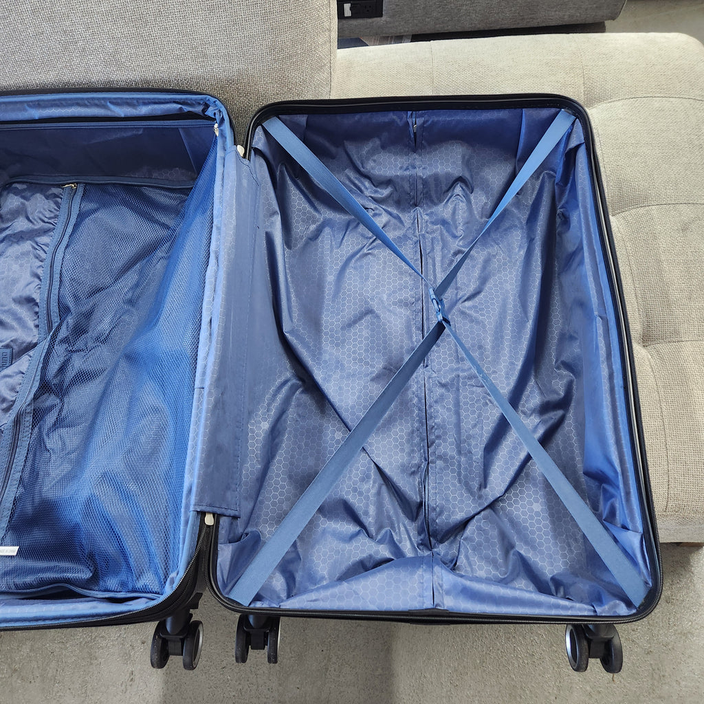 Dejuno Yukon 3-Piece Hardside Luggage Set Gray New