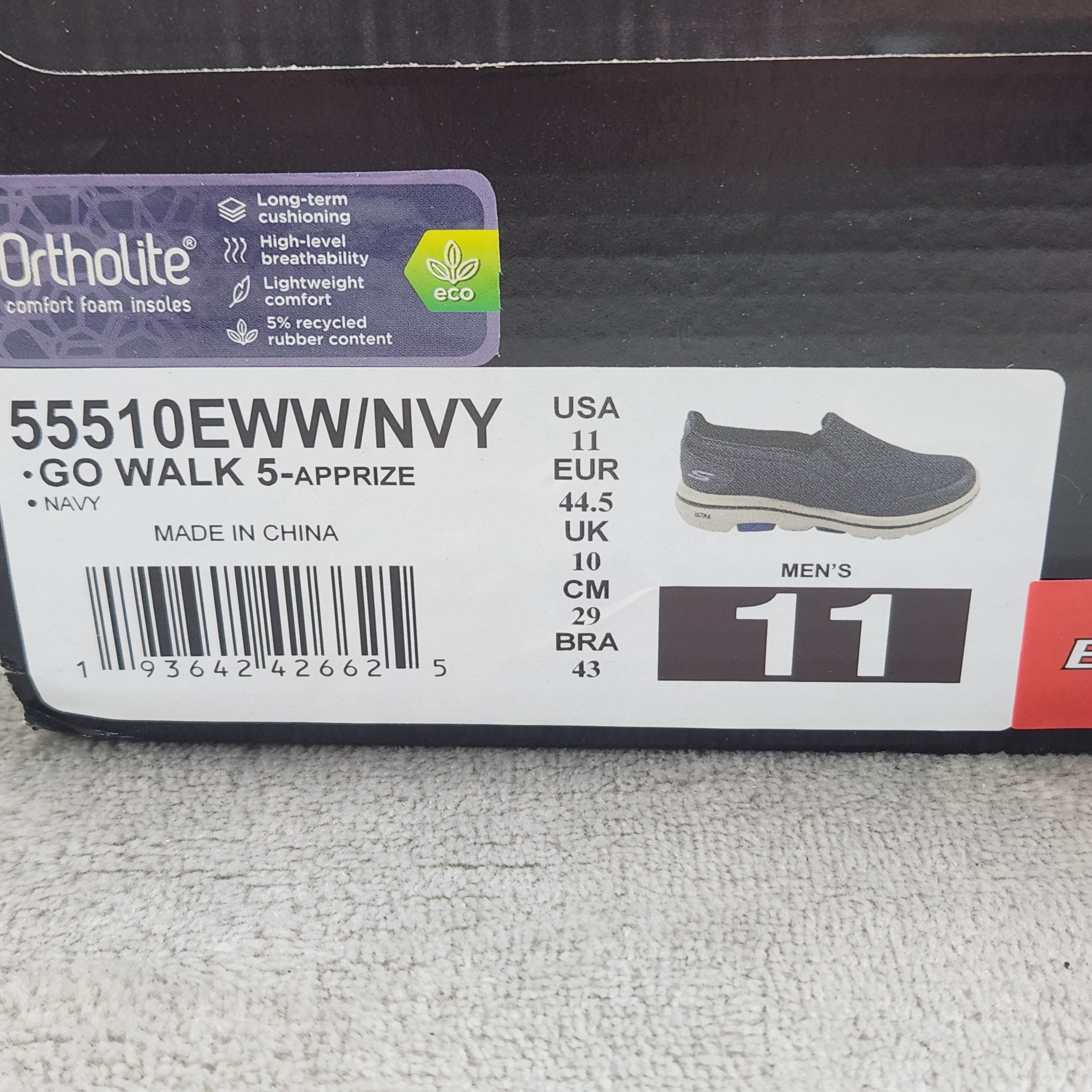 New Skechers GOwalk 5 Apprize walking shoes in Men's Size 11 Extra Wide