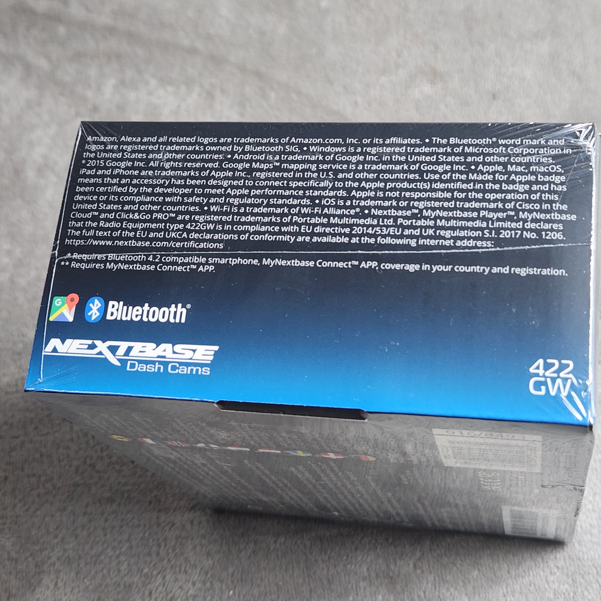 Nextbase 422GW Dash Cam with Polarizing Filter