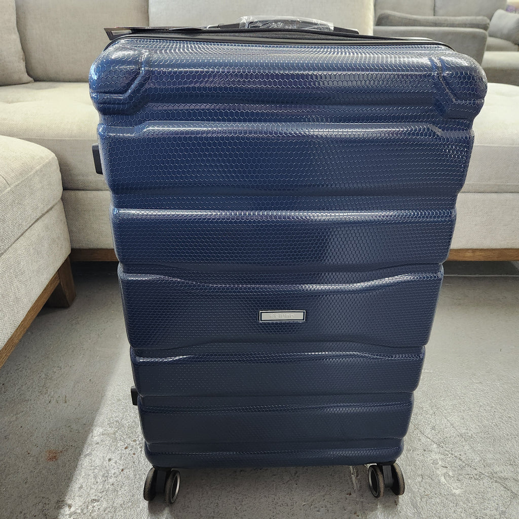 Dejuno Yukon 3-Piece Hardside Luggage Set Blue New
