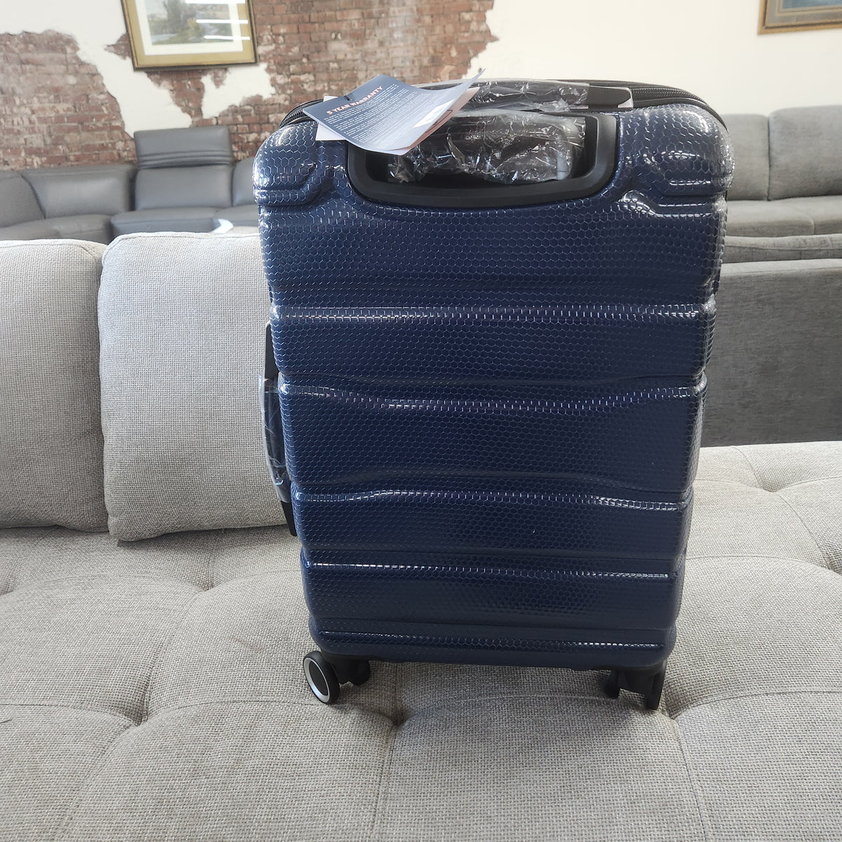 Dejuno Yukon 3-Piece Hardside Luggage Set Blue New