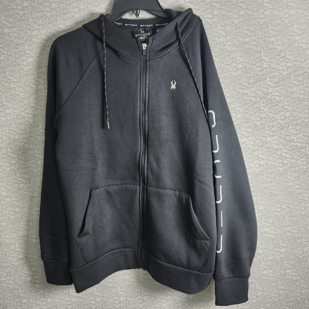 Spyder Women's Full Zip Fleece Hoodie Black Size 1x NWT