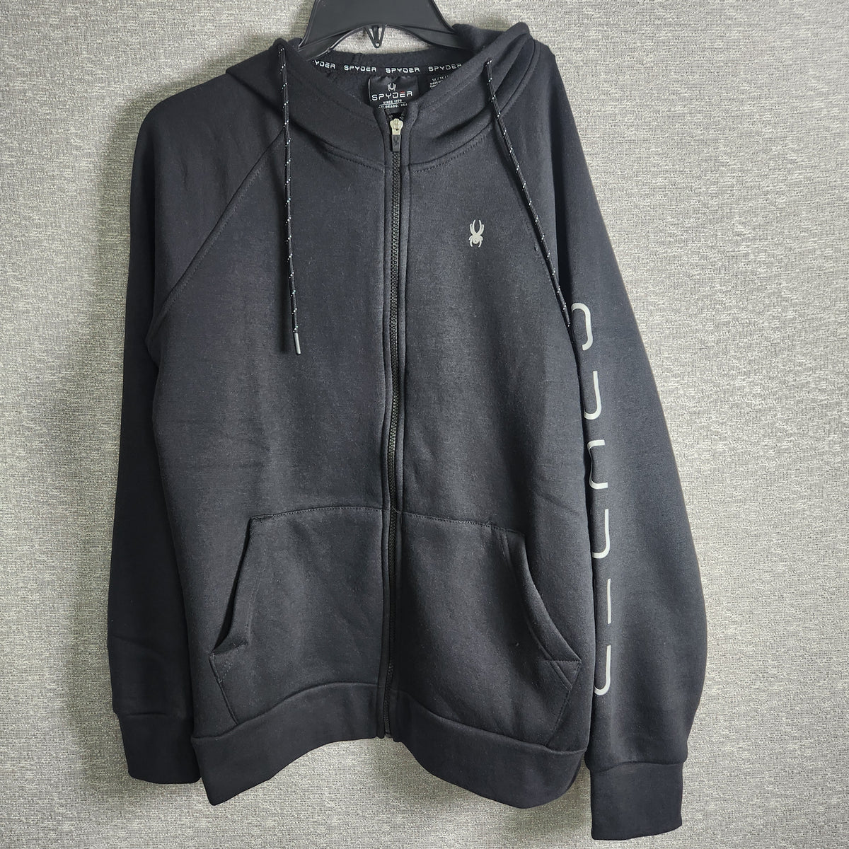 Spyder Women's Full Zip Fleece Hoodie Black Size 1x NWT