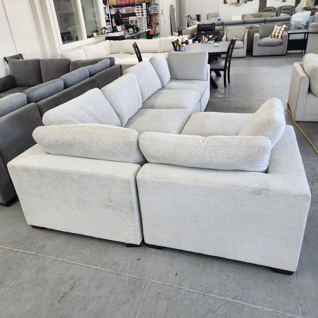 Thomasville Lowell 6-piece Fabric Modular Sectional Gray