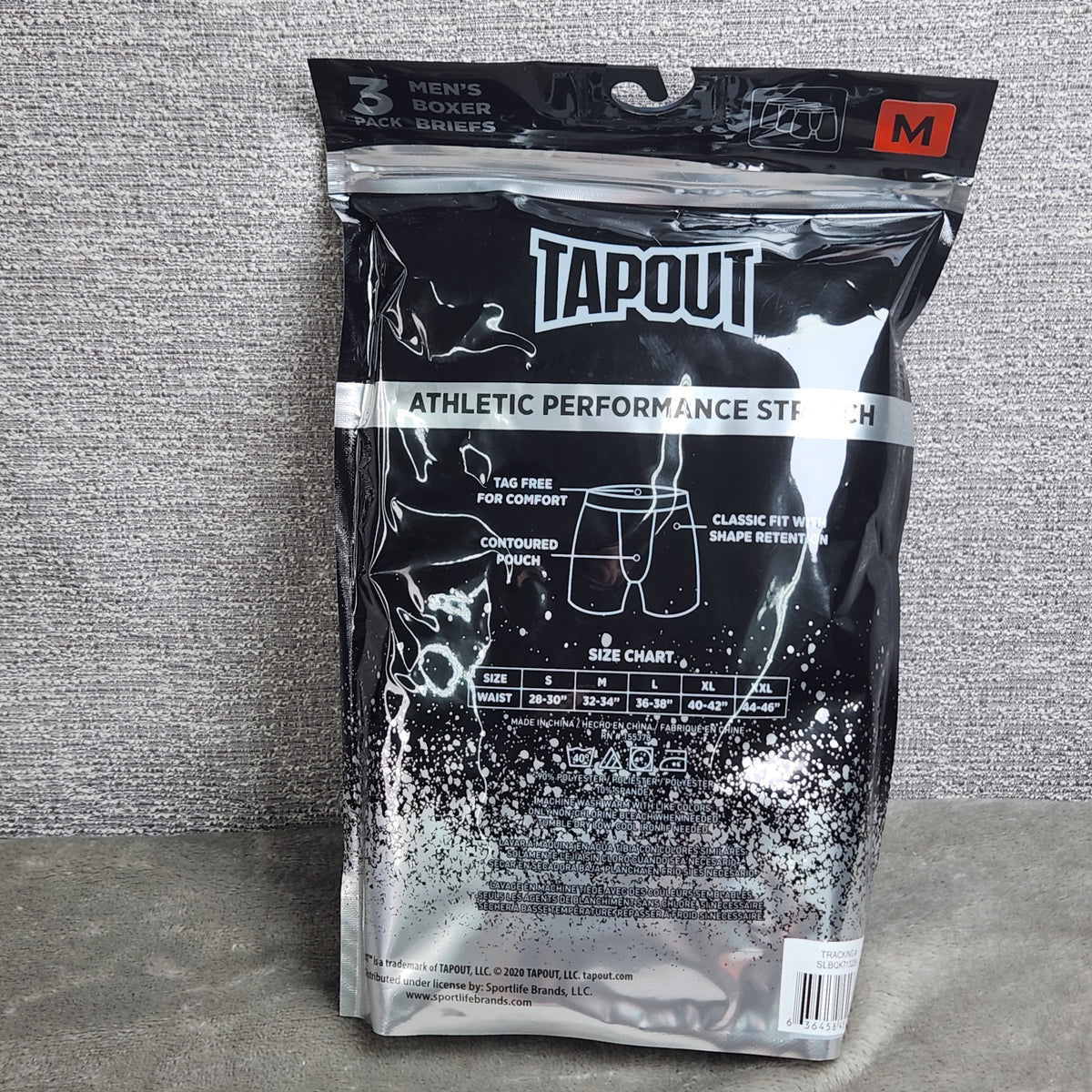 Tapout Athletic Performance Stretch Mens 3 Pack Boxer Briefs Size Medium