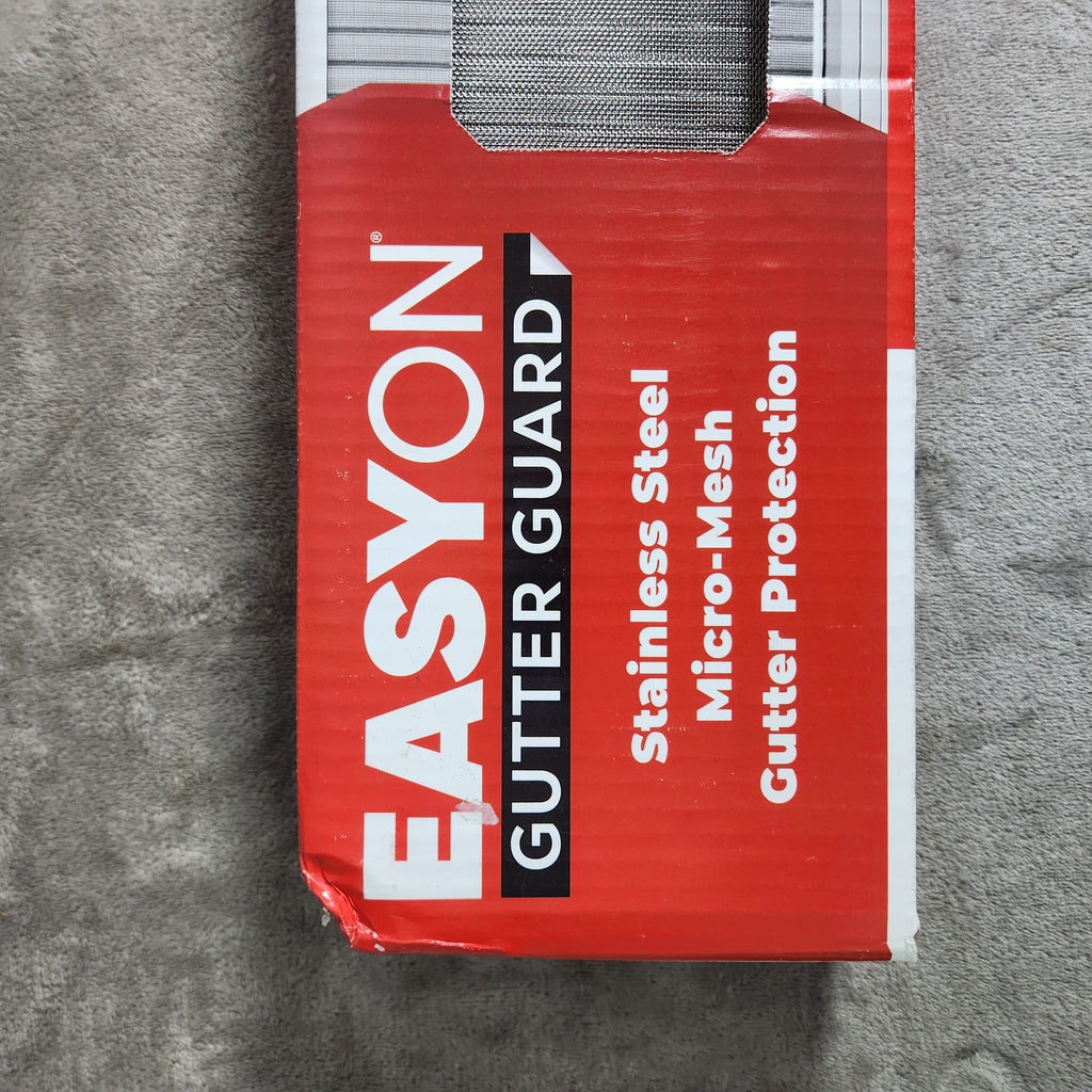 EasyOn Stainless Steel 36' Gutterguard - Fits 5" Gutters - NEW