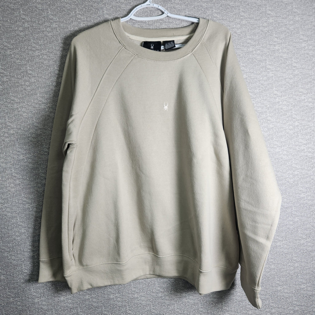 SPYDER Women's Ragalan Sandstorm Cozy Fleece L/S Crew With Pockets Size 2X NWT
