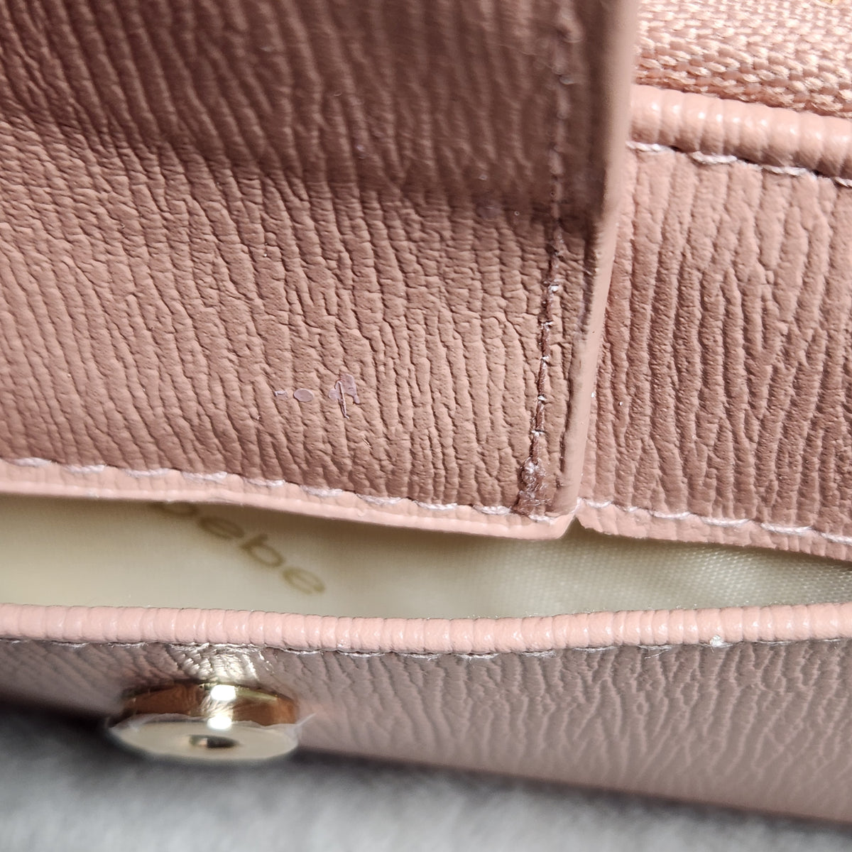 bebe Lupe Zip Around Wallet Dusty Rose New
