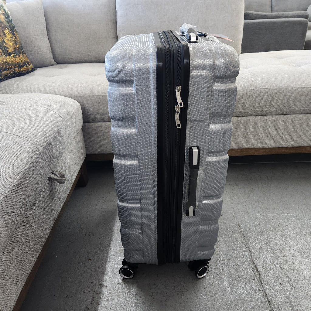 Dejuno Yukon 3-Piece Hardside Luggage Set Gray New