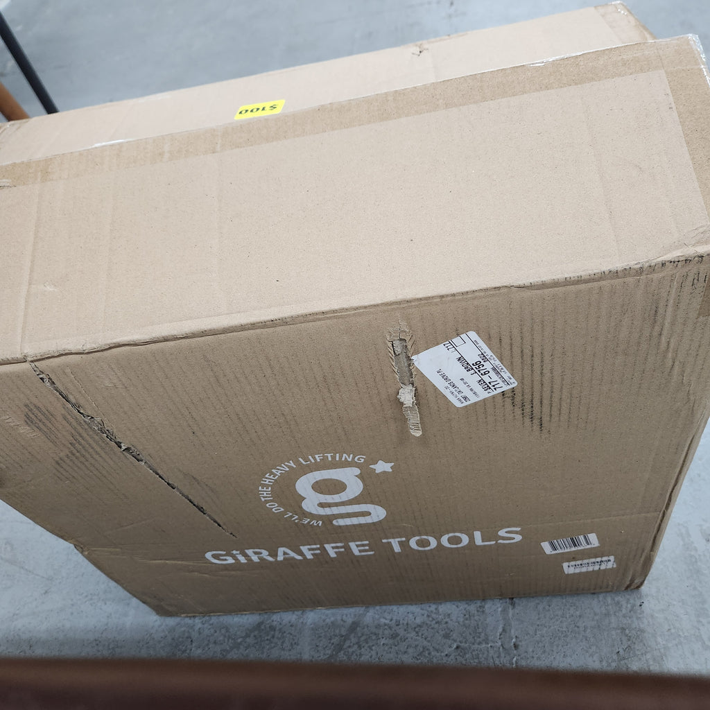 Giraffe Tools Retractable Garden Hose Reel 5/8 in, 82 ft with Metal Bracket and Cover