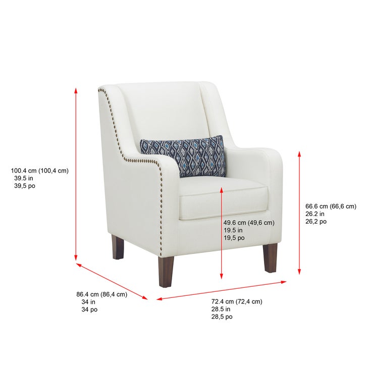 True Innovations Sophia Fabric Accent Chairs
