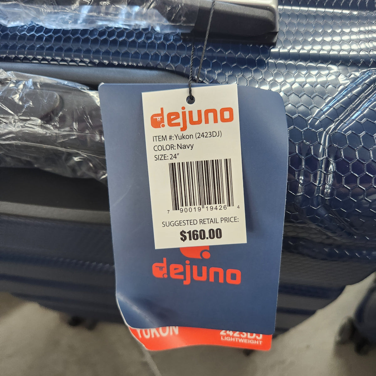 Dejuno Yukon 3-Piece Hardside Luggage Set Blue New