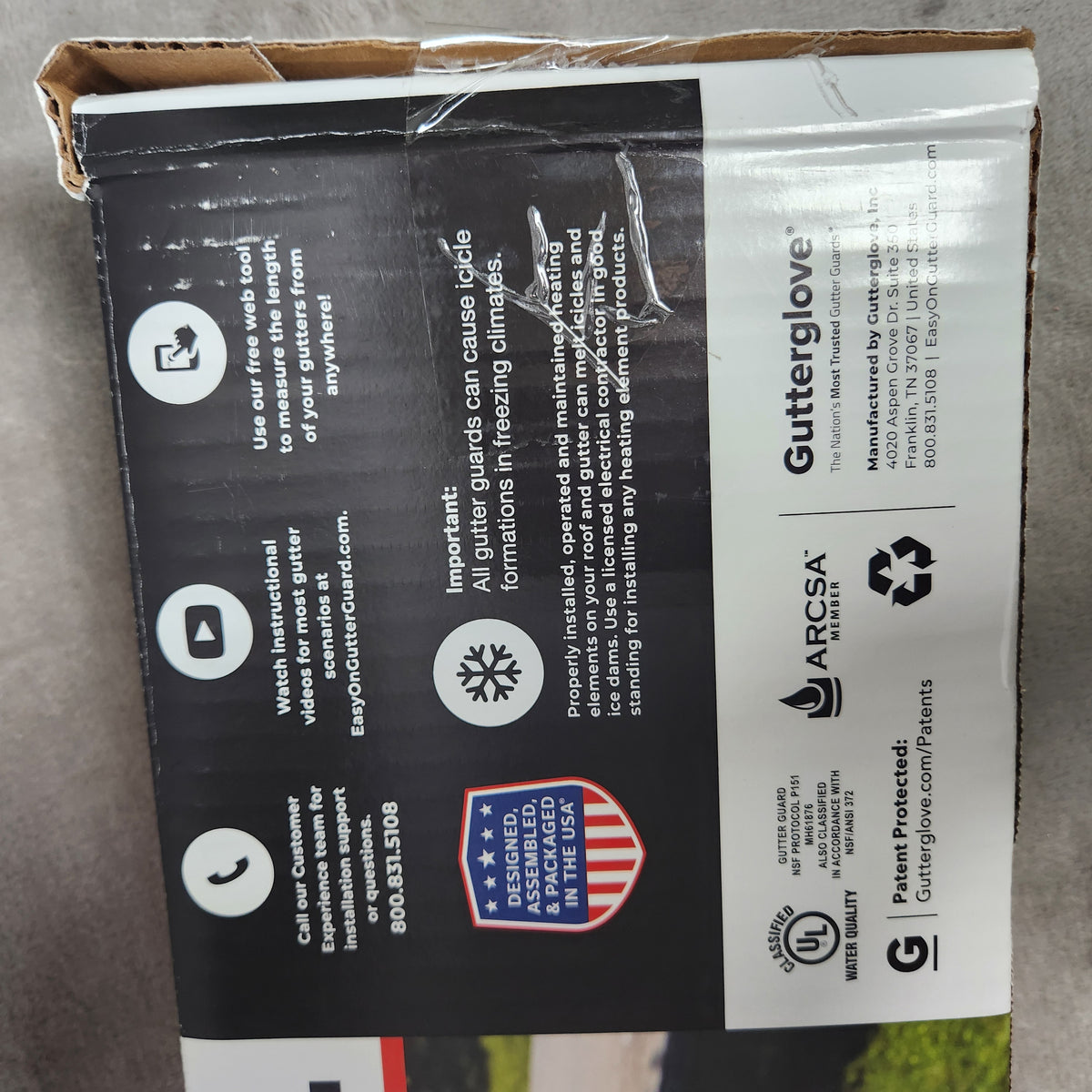 EasyOn Stainless Steel 36' Gutterguard - Fits 5" Gutters - NEW