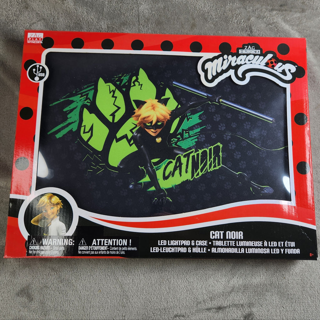 Miraculous Cat Noir Portable LED Tracing drawing Light Pad & Case Zag Heroez