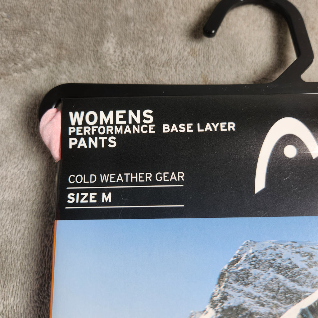 HEAD Women's Base Layer Pants Medium Pink Heavy Weight Cold Weather NEW