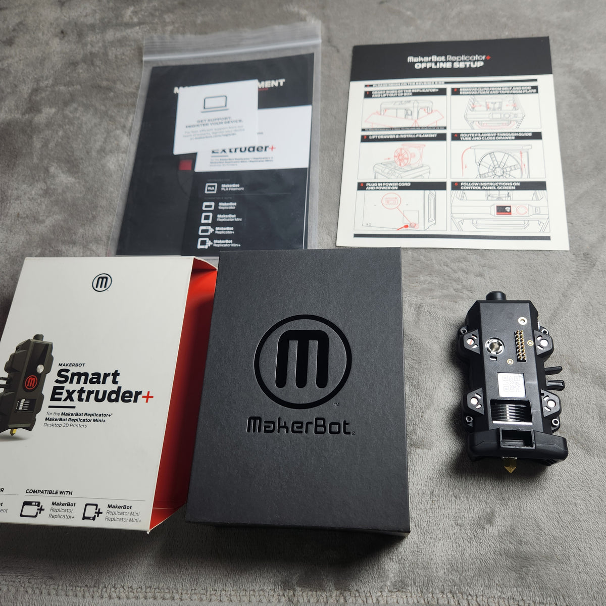 MakerBot Smart Extruder+ MP07325 3D Printer Extruder Replicator Used