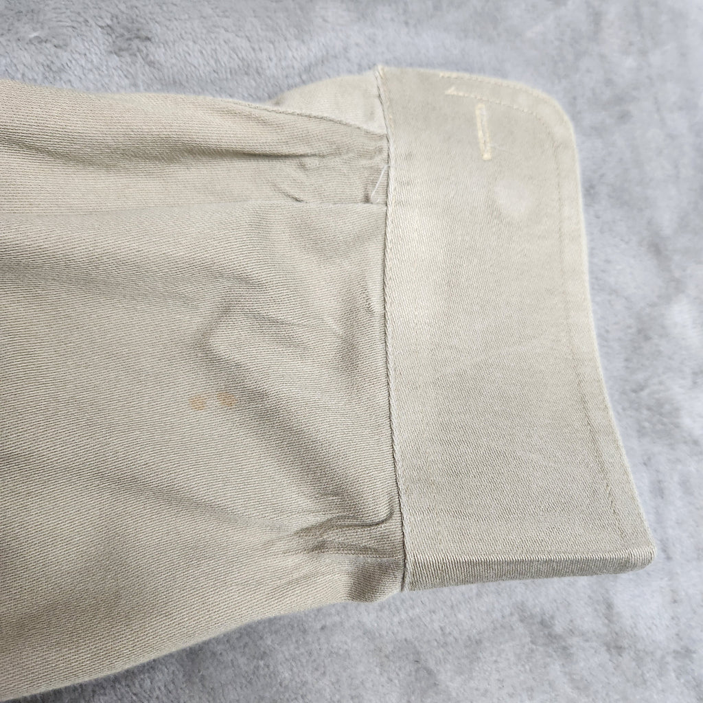 Ariat Men's Work FR Flame Resistant Button Up Work Shirt Tan Size XL NFPA 2112 Used