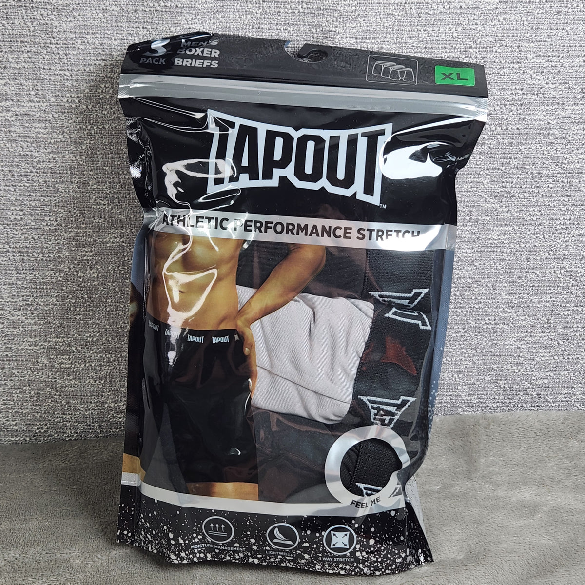 Tapout Athletic Performance Stretch Mens 3 Pack Boxer Briefs Size XL