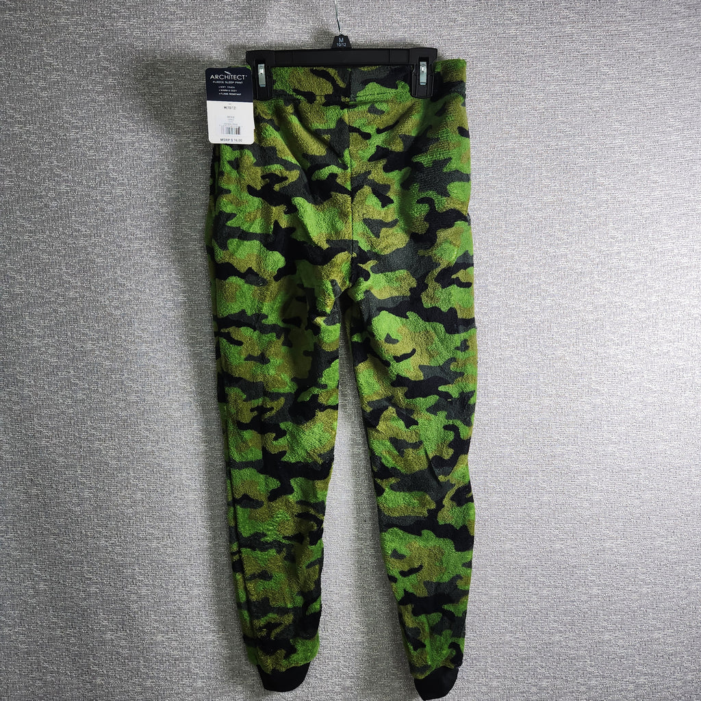 Architech Boys M(10/12) 100%polyester Fleece Sleep Pants Camo