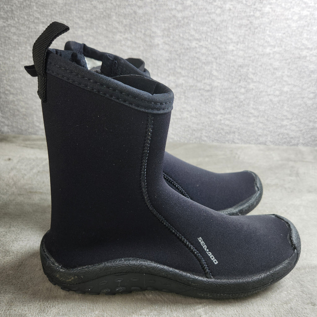 Sea-Doo Neoprene Boots Men's 10 / Women's 11 Black Jet Ski Water Shoes