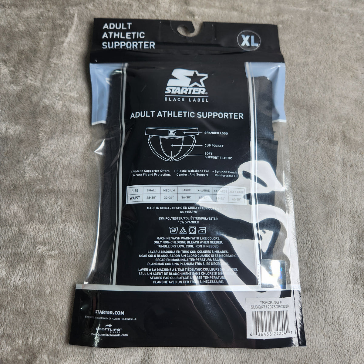 Starter Black Label Size XL Adult Athletic Supporter Performance Athletic Fit