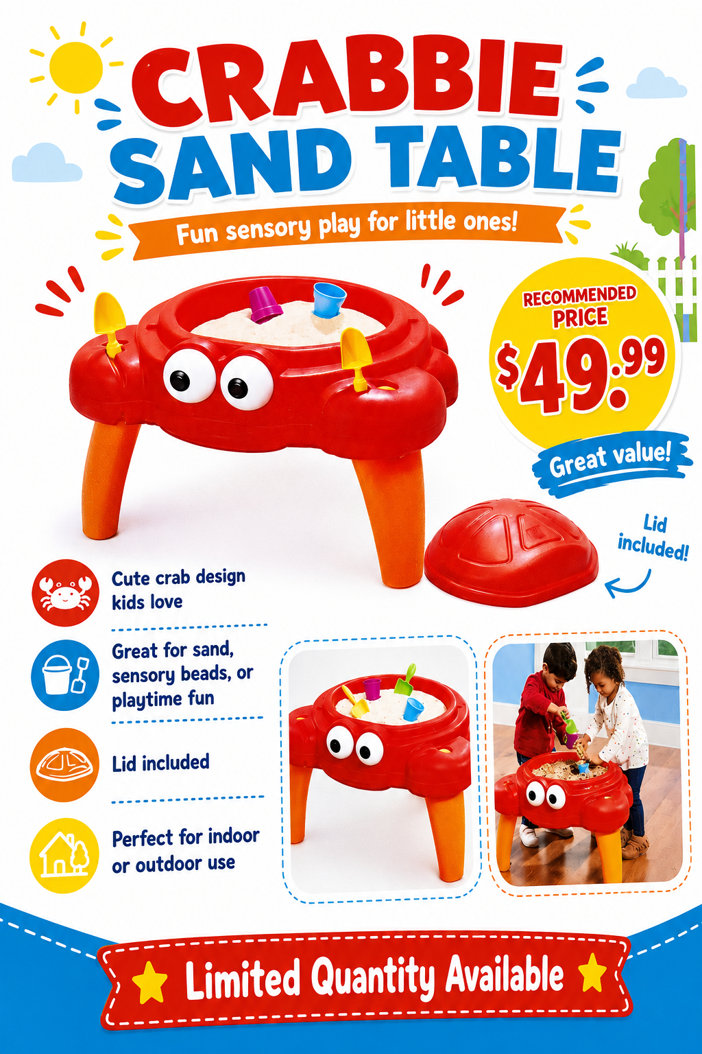 Crabbie Sand Table™ Step 2 New in Box
