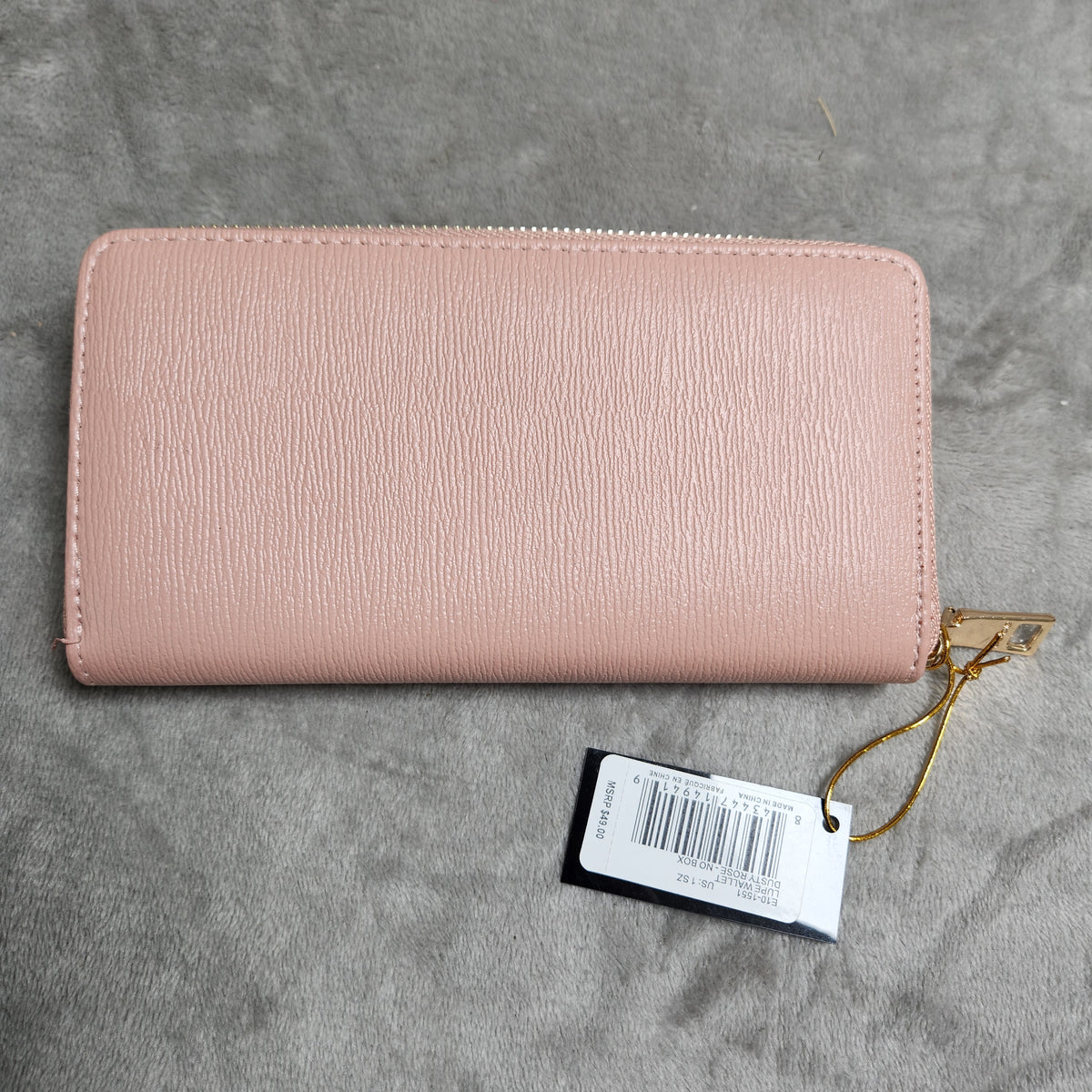 bebe Lupe Zip Around Wallet Dusty Rose New