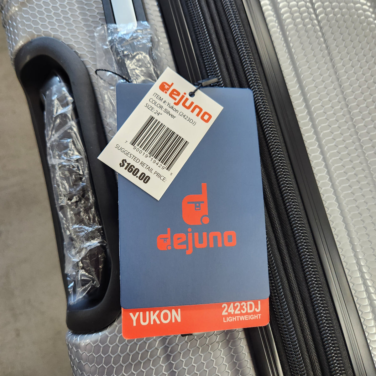 Dejuno Yukon 3-Piece Hardside Luggage Set Gray New