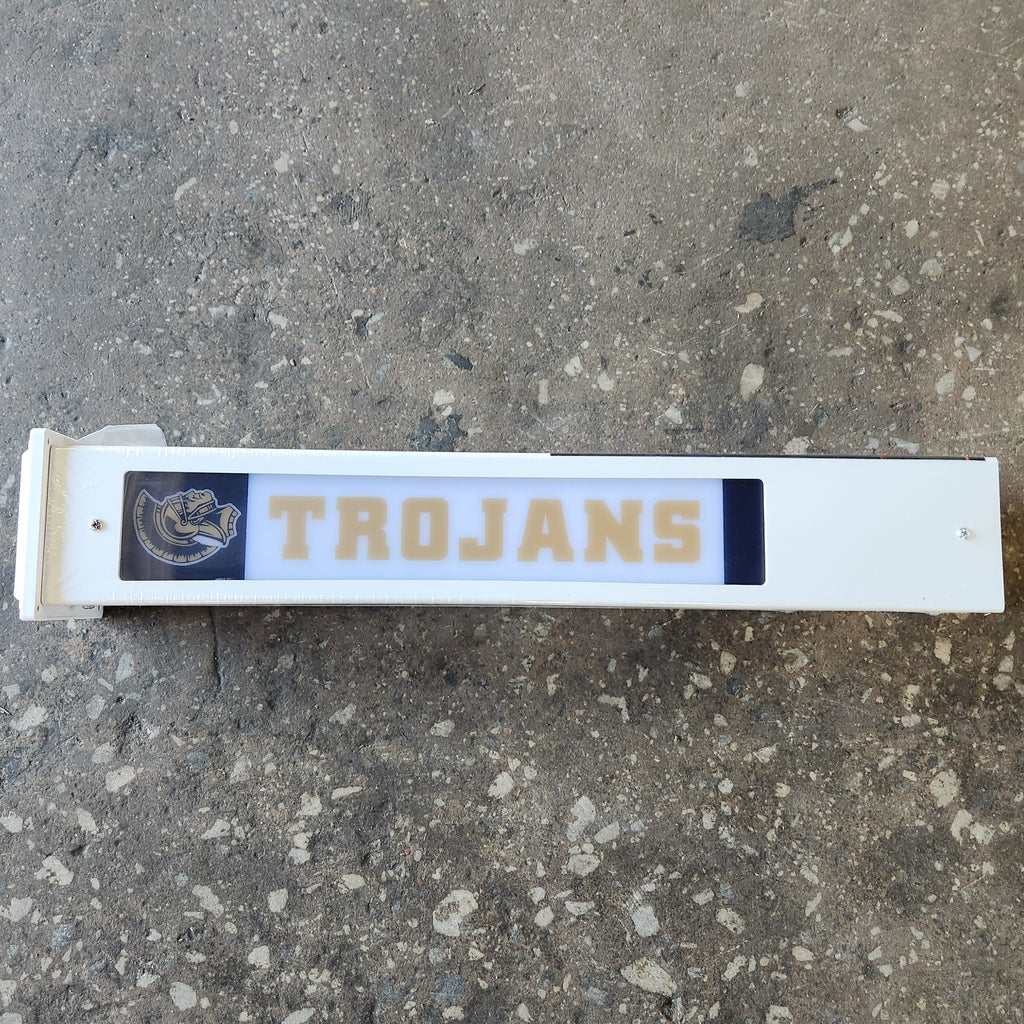 Team Glow Post Chase High School Trojans Solar LED Lighted Yard Decor