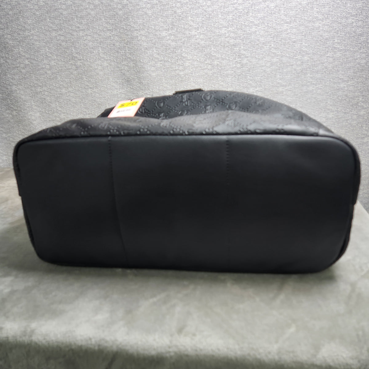 Juicy Couture Black Licorice Word Play Monogram Overnight Weekender Duffle Bag