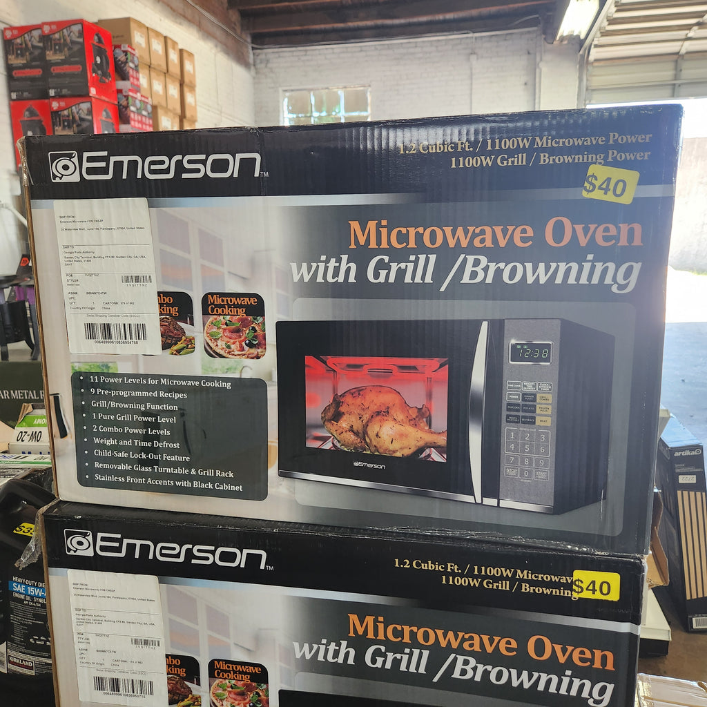 Emerson Microwave Oven with Grill /Browning model MWG9115SB