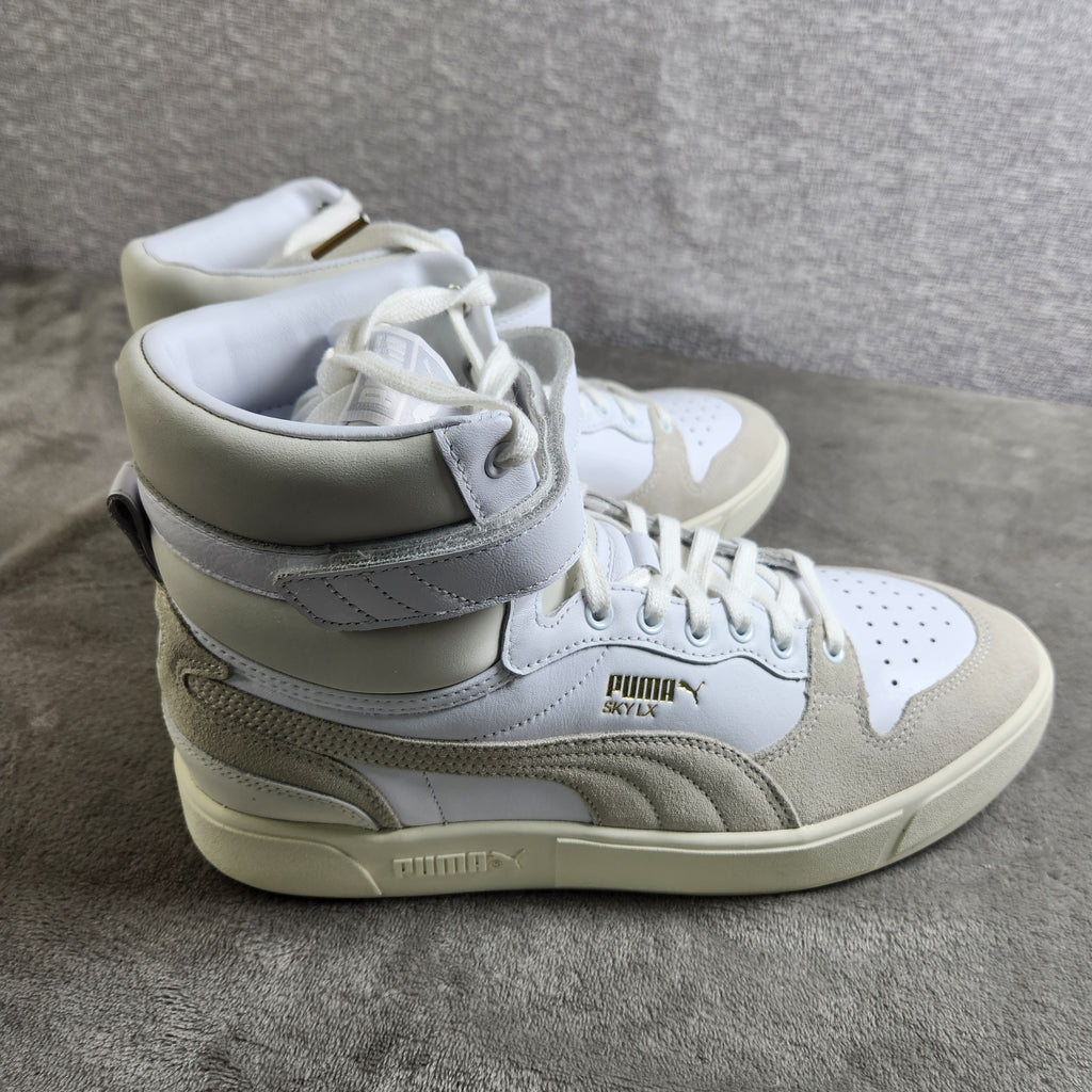 PUMA Sky LX Mid Lux 372870 01 Mens Size 10 Puma White Whisper White New