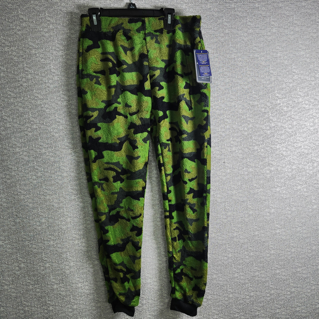 Architech Boys Large(14/16) 100%polyester Fleece Sleep Pants Camo