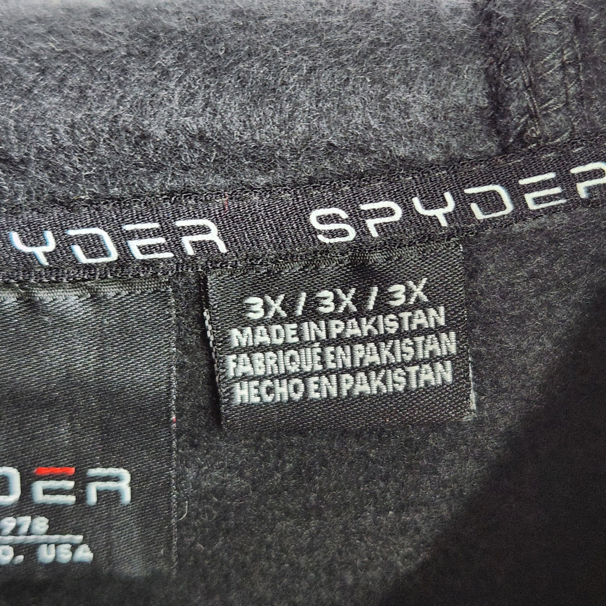 Spyder Women's Full Zip Fleece Hoodie Black Size 3x NWT
