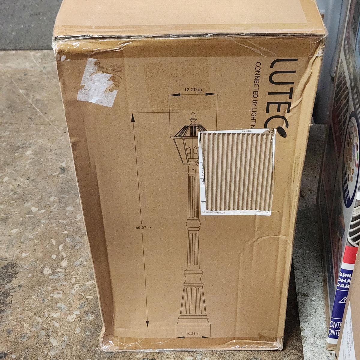 Lutec Outdoor LED Solar Post Light