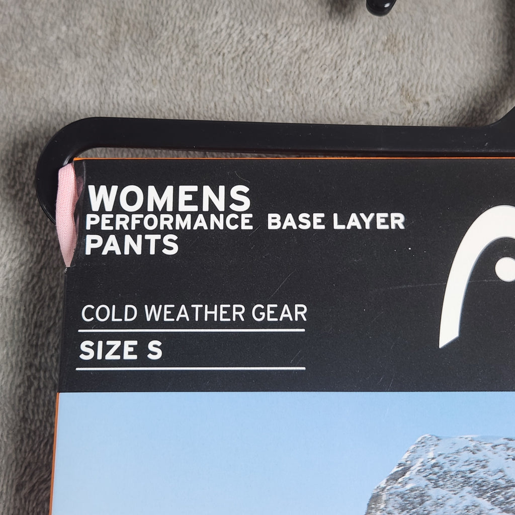 HEAD Women's Base Layer Pants Small Pink Heavy Weight Cold Weather NEW
