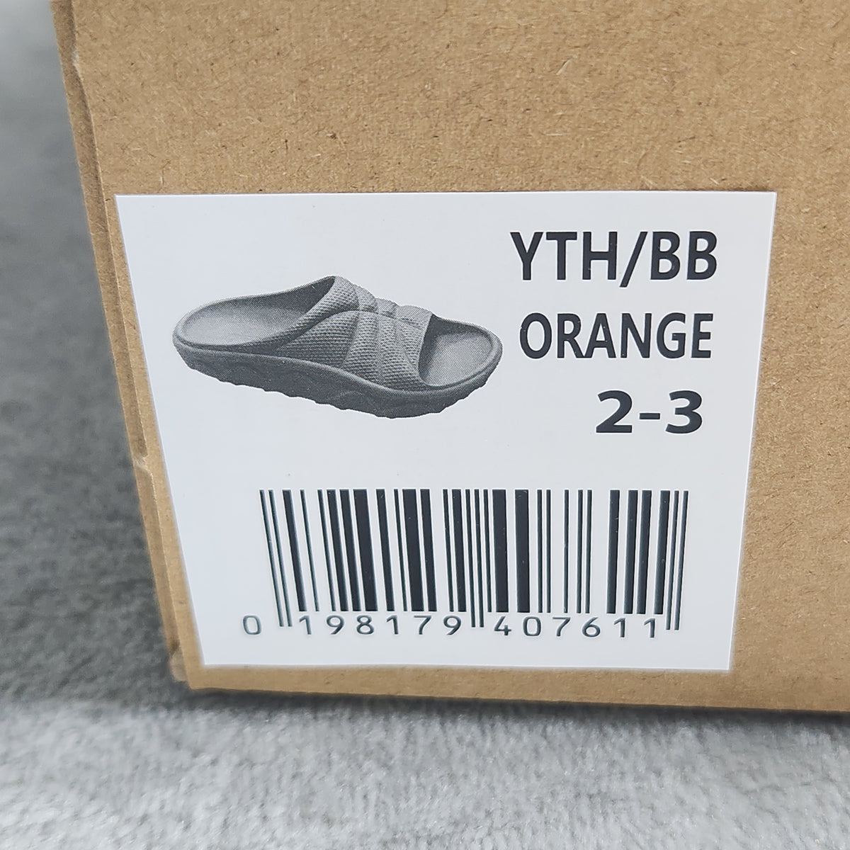 AND1 Basketball Slides Orange Size 2/3 Little Kid