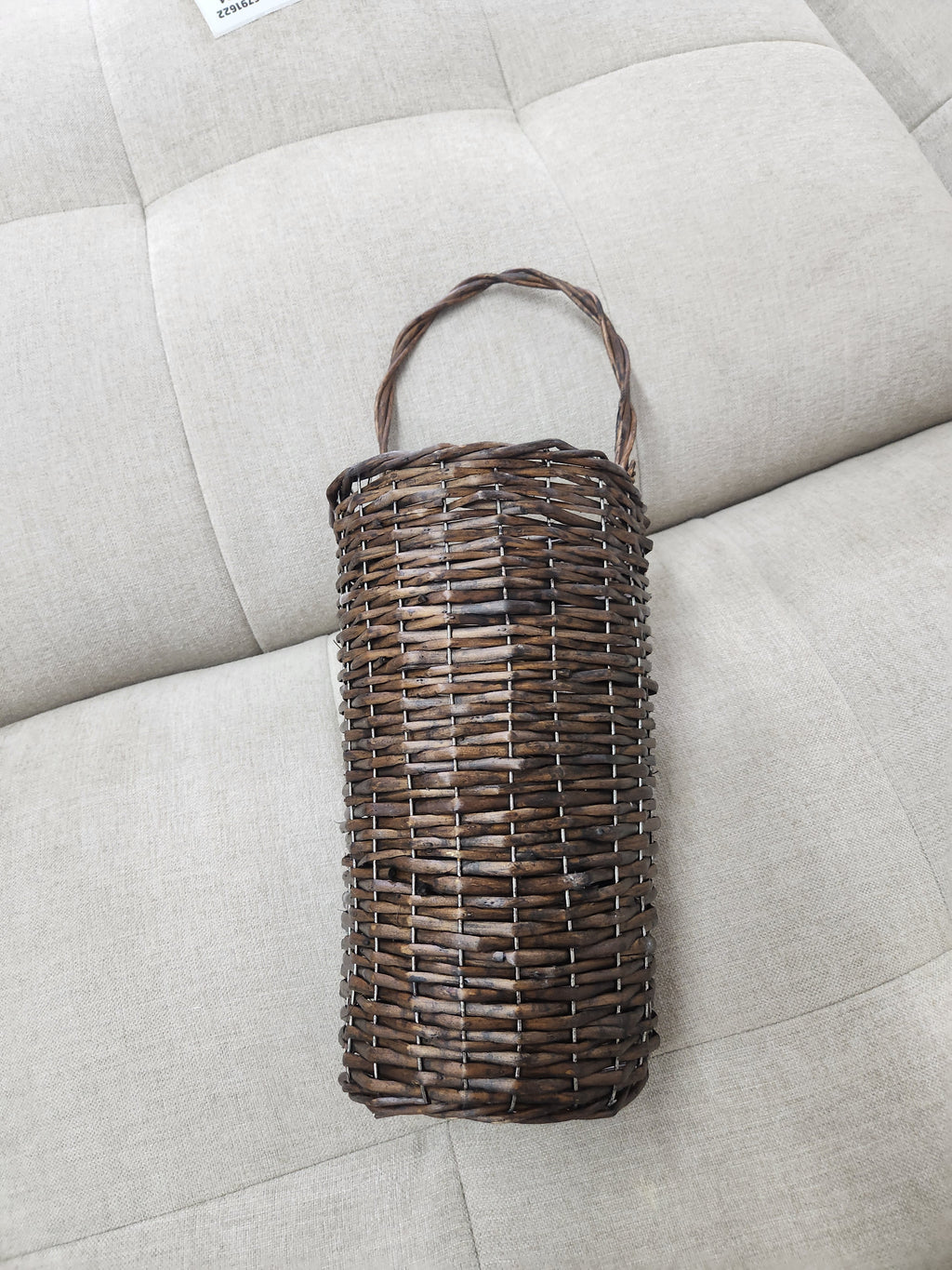 Willow wall hanging Basket Brown