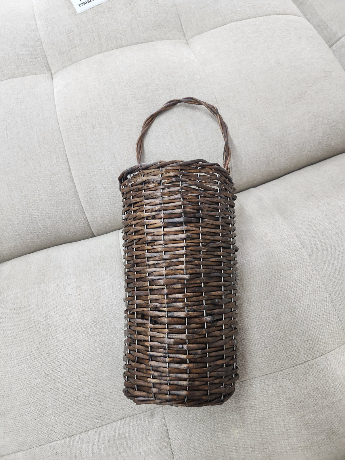 Willow wall hanging Basket Brown