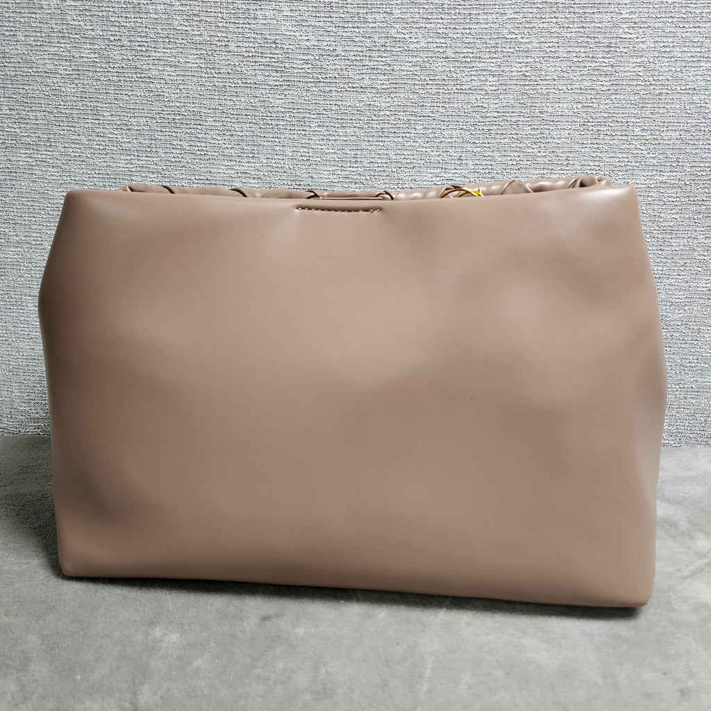 Bebe Luca MD Satchel Bag E03-5358 Taupe New