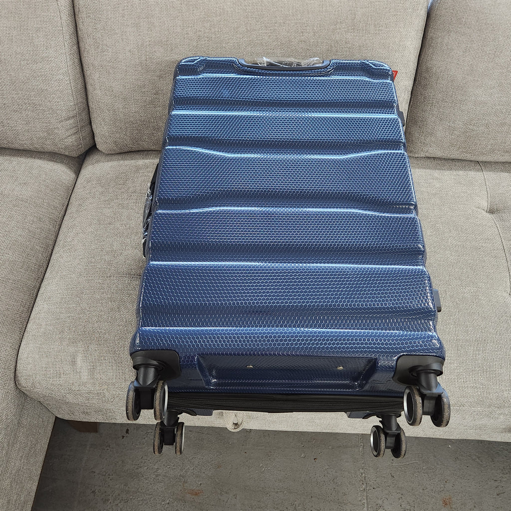 Dejuno Yukon 3-Piece Hardside Luggage Set Blue New