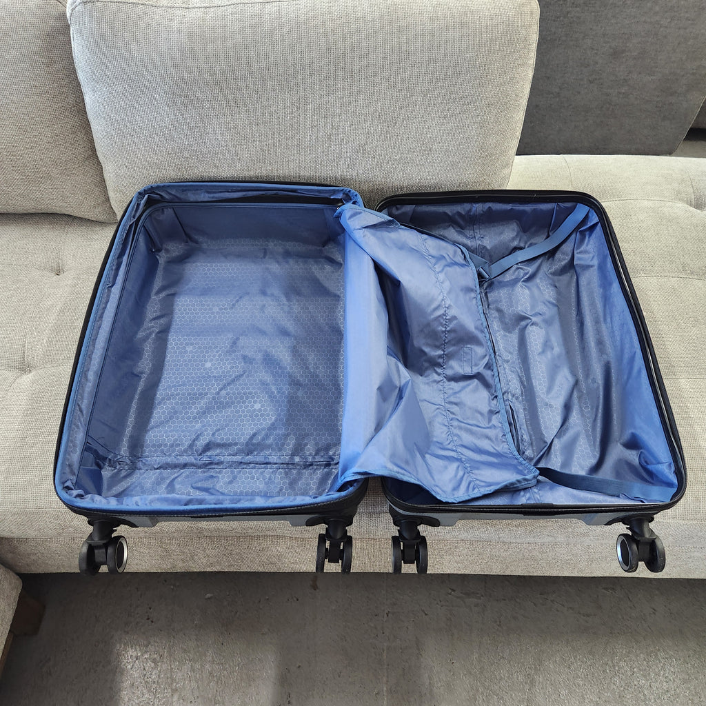Dejuno Yukon 3-Piece Hardside Luggage Set Gray New