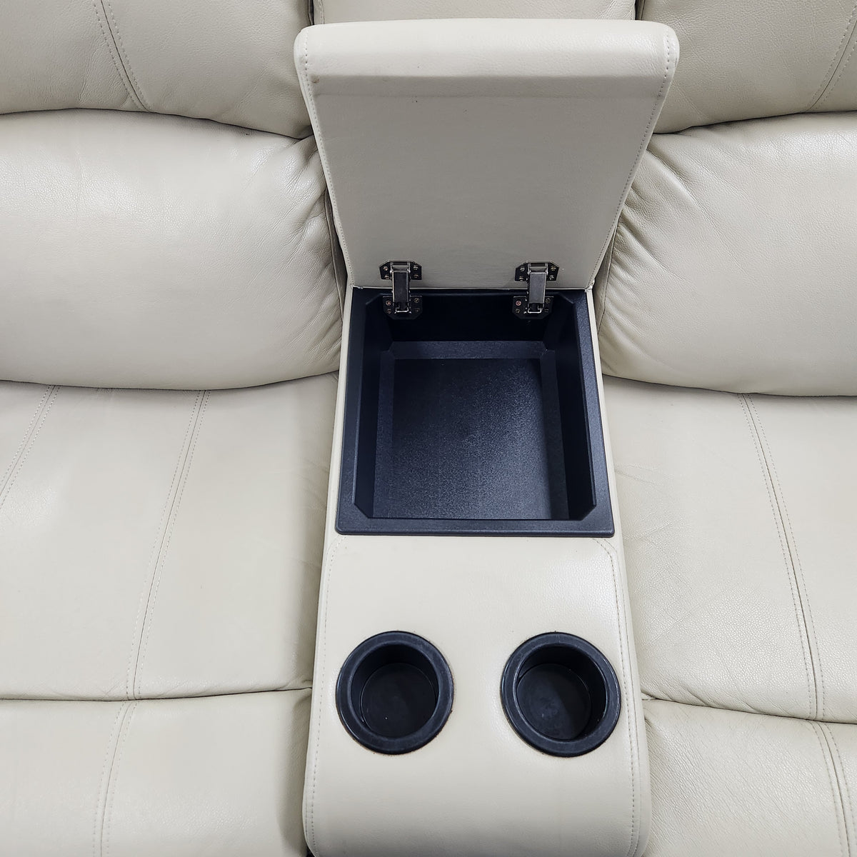 Cream Manual Reclining Sofa