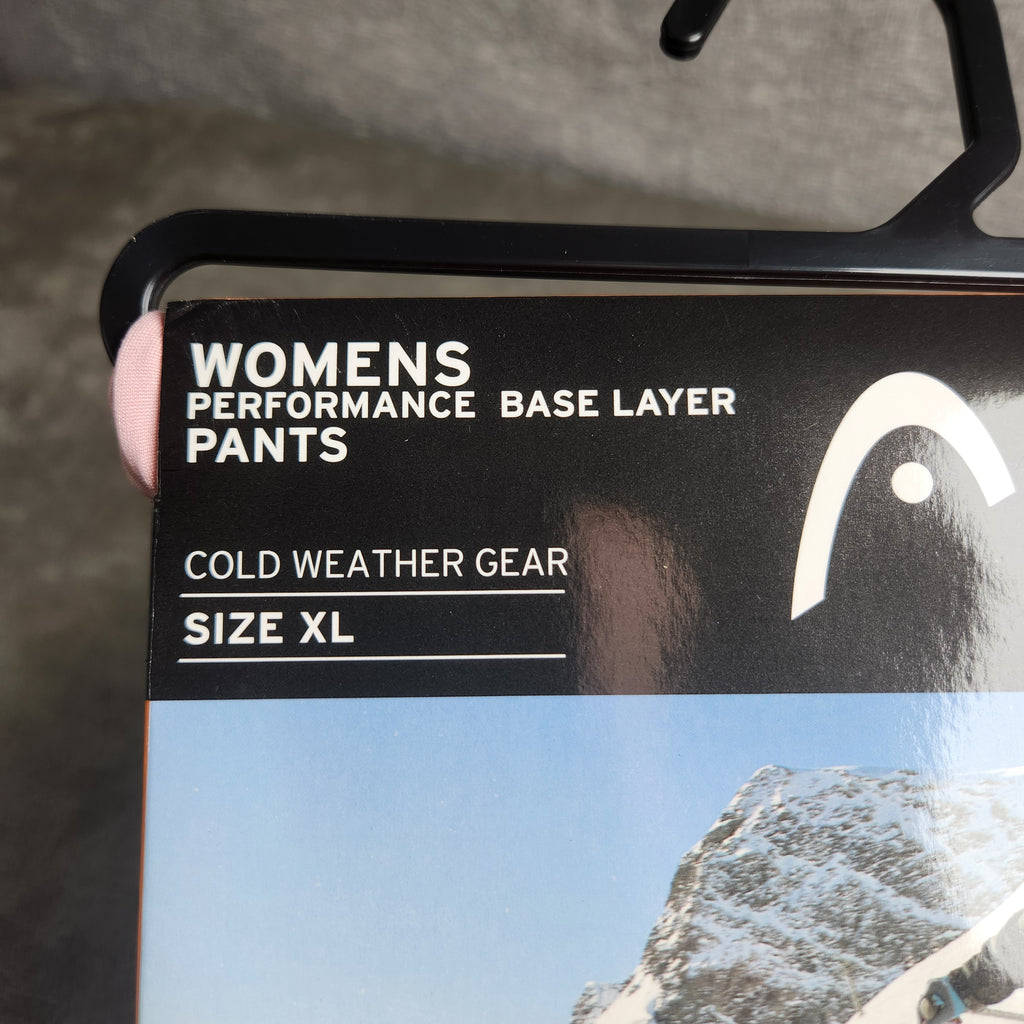 HEAD Women's Base Layer Pants XL Pink Heavy Weight Cold Weather NEW