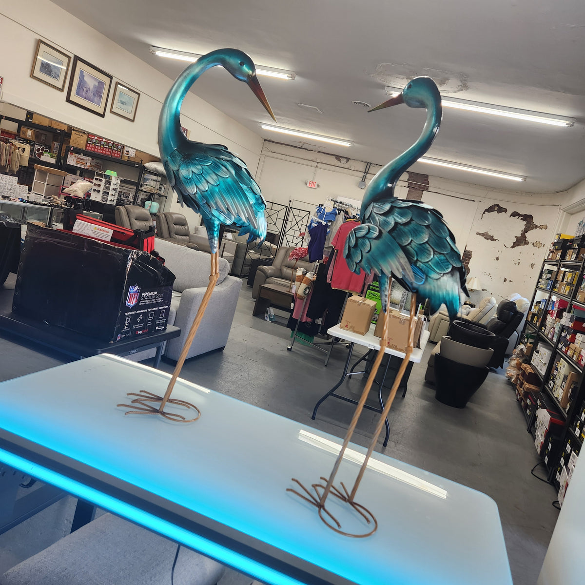 35” Blue Heron Statue