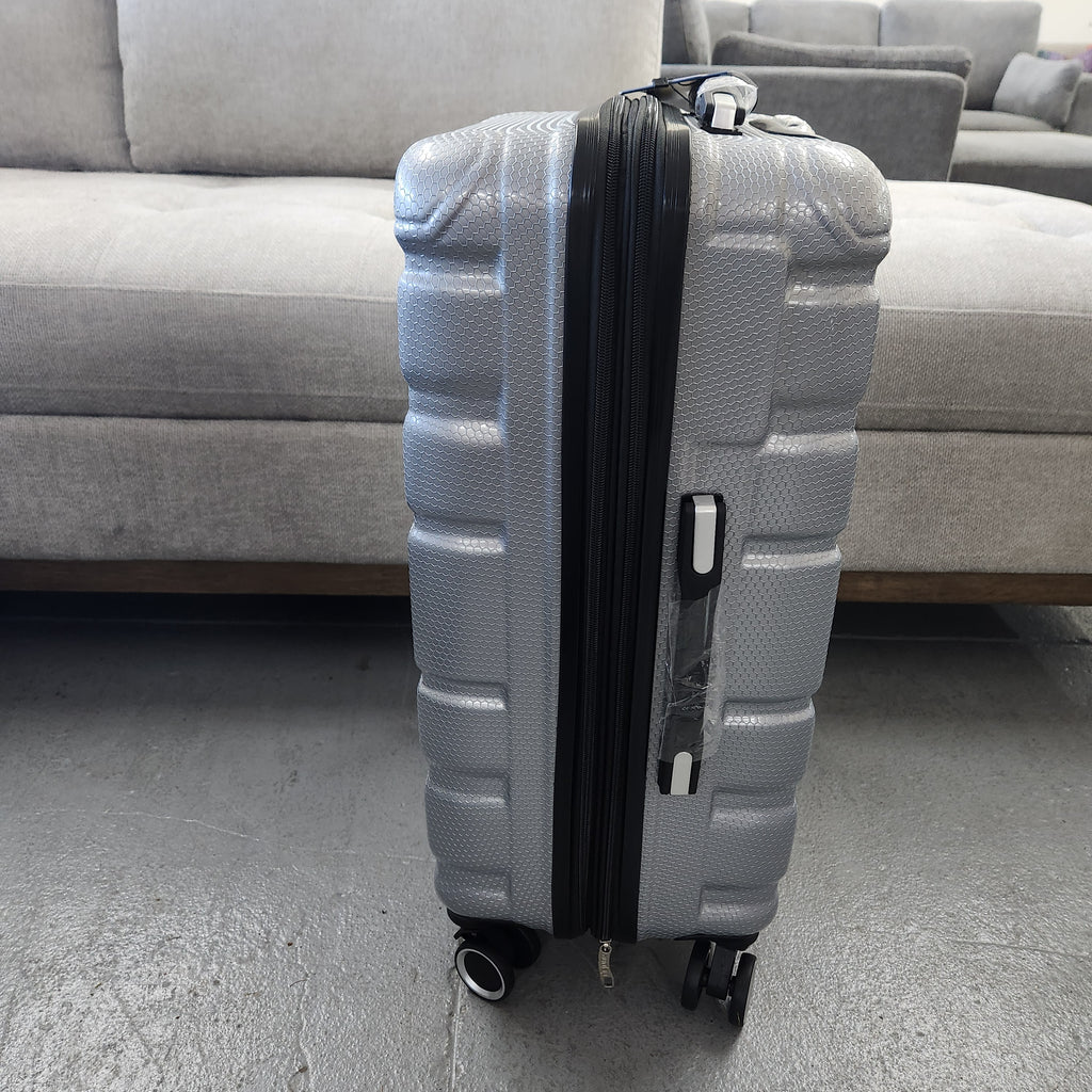 Dejuno Yukon 3-Piece Hardside Luggage Set Gray New