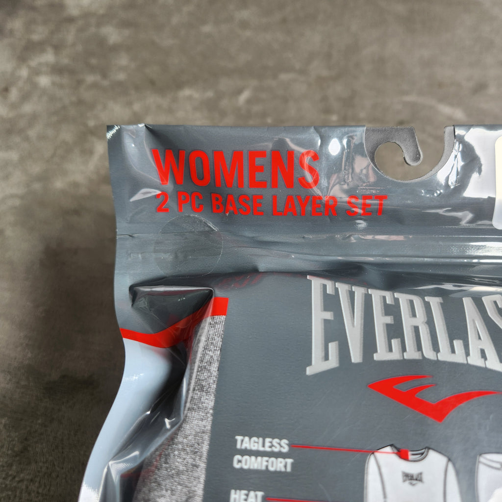 Everlast Women's 2 PC Medium Base Layer Set Gray NEW EVL4971-DS