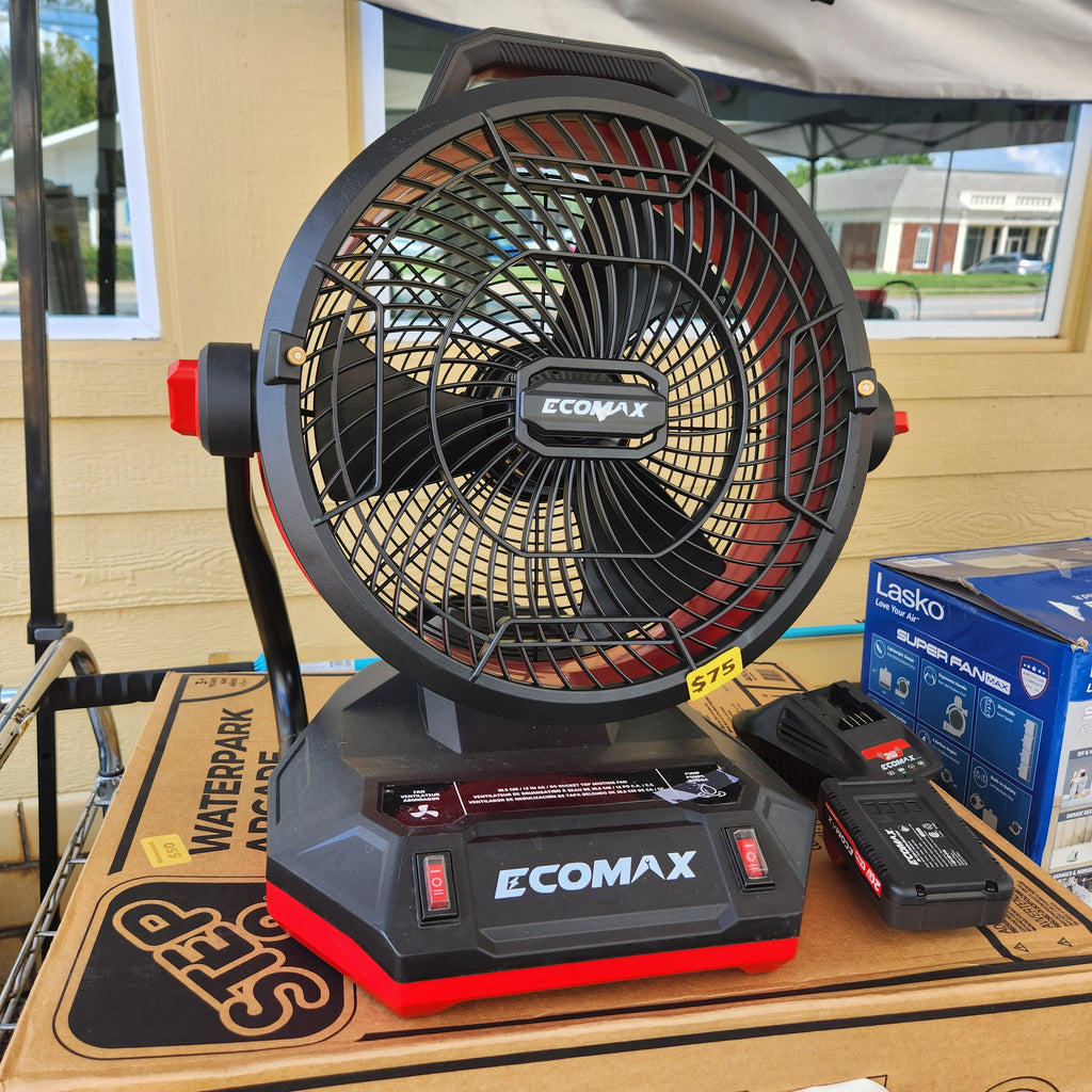 Ecomax AC/DC Bucket Top 12" Misting Fan