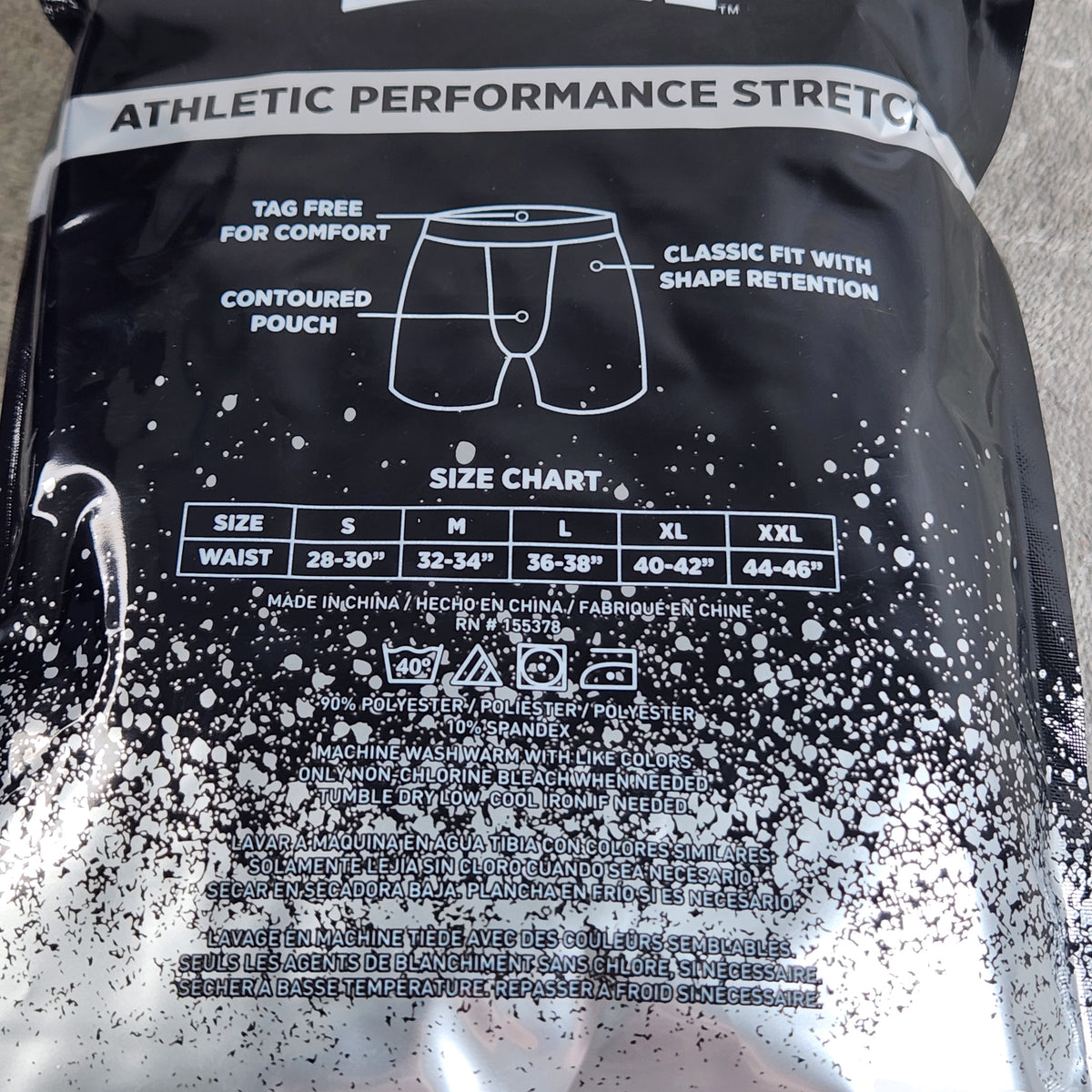 Tapout Athletic Performance Stretch Mens 3 Pack Boxer Briefs Size XL